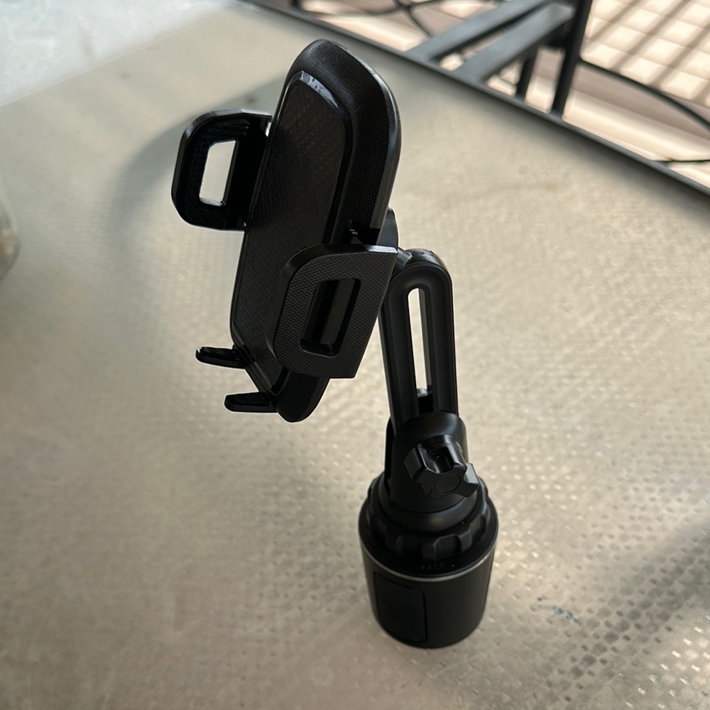 Black Smartphone Holster with Adjustable Grip and Clip